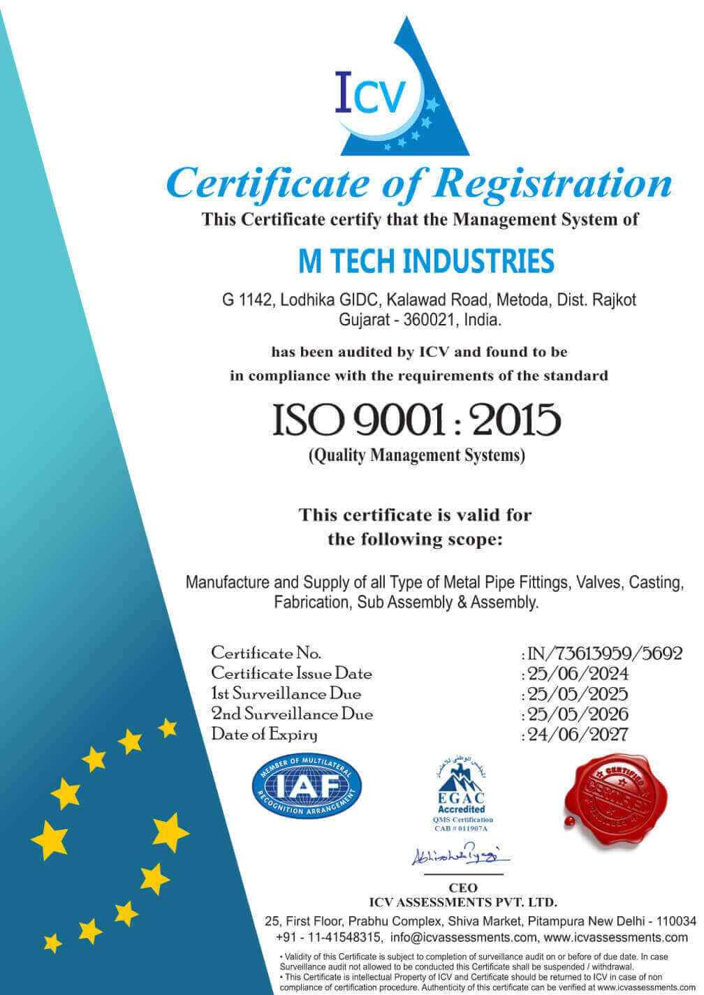 ISO 9001:2015 Certification
